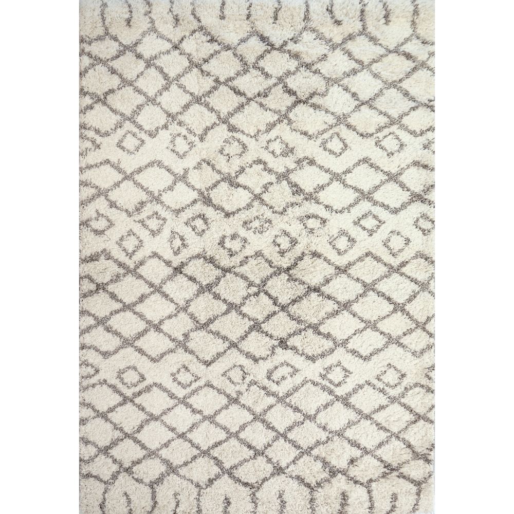 Dynamic Rugs 5083-190 Abyss 5X7 Rectangle Rug in Ivory/Charcoal